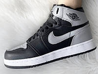 Jordan 1 Black Grey МЕХ Цигейка