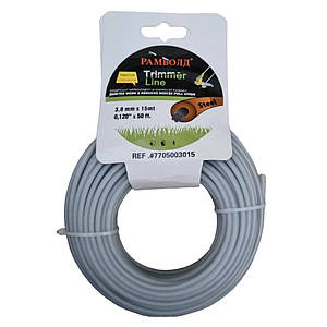 Лісочка для тріммера зі сталевим сердечником 3,0 мм* 15 м, "коло"