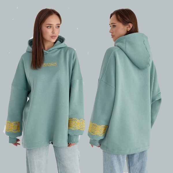 Тепле універсальне Худі OVERSIZE з ВИШИВКОЮ