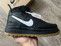 Nike Air Force 1 GORE-TEX Black White Gum WInter Fur