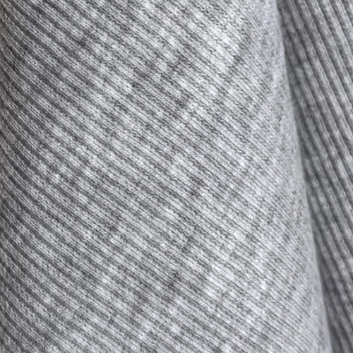 Кашкорсе тканина трикотажна пенье стрейч сірий меланж у рулоні