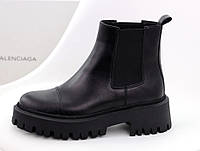 Balenciaga Black Boots Fur