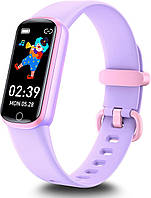 Детские фитнес-часы DIGEEHOT для возрастов 5-16 лет, Детские умные часы с отслеживанием активности (фиолетовый
