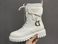 Dior Boots White FUR