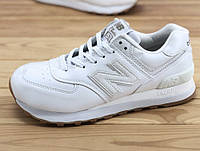 NB New Balance Classic 574 White Leather Gum