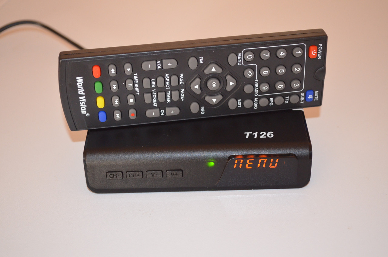 World Vision T126 - DVB-T2 Тюнер Т2 - фото 1 - id-p379907042