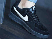 Nike Air Force 1 Black Fur
