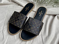 Louis Vuitton Flip Flops Slides Brown