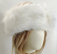 Зимняя шапка с мехом кролика в винтажном стиле