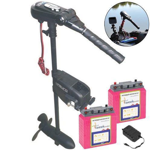 Електромотор для човна Haswing Protruar 2.0. 85lbs; 24V. 100A/h Li-Ion АКБ-2шт. +З/У. Електромотор для човна Хасвінг;