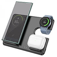 Бездротовий Зарядний Пристрій Hoco CQ2 3-in-1 15W (SAM Watch),