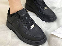 Nike Air Force Winter Black Мех