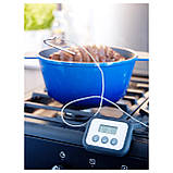 Термометр-таймер для мяса IKEA FANTAST цифровой черный 201.030.16, фото 2