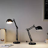 Настольная лампа IKEA FORSA рабочая черная 001.467.76, фото 2