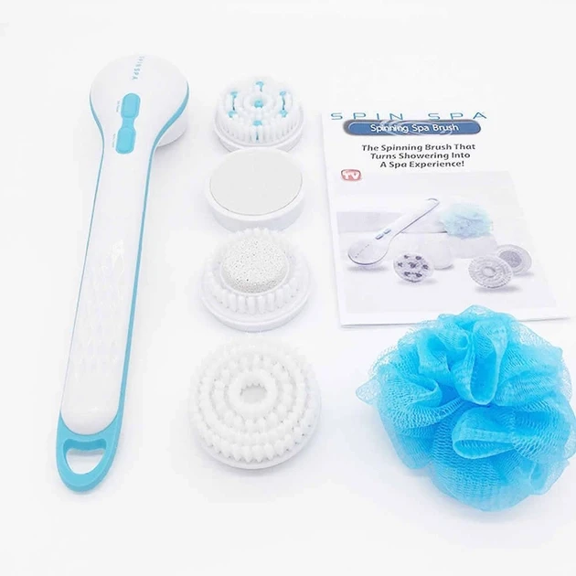 Масажна щітка для тіла, щітка електрична масажна Spin Spa Brush