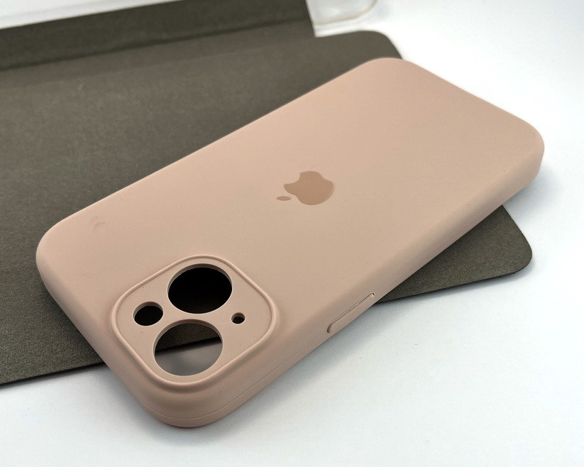 Чохол на iPhone 15 Original Silicone Case Full накладка бампер силіконовий бежевий