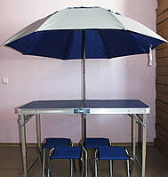 Пляжний зонт ,рибацький парасолю з клапаном,системою ромашка, в 3 складання з кілками і власником