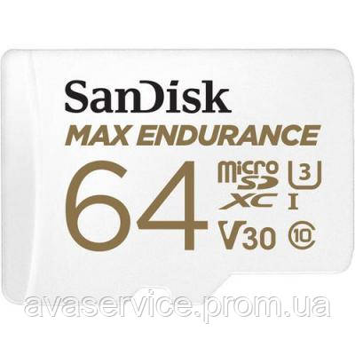 Карта пам'яті SanDisk 64GB microSDXC class 10 UHS-I U3 Max Endurance (SDSQQVR-064G-GN6IA)