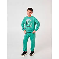 Комплект толстовка та брюки для хлопчика, зелений, 116624, Smil 128 р. Зелений