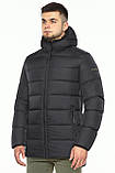 Коротка чоловіча зимова графітова куртка модель 37055, фото 4