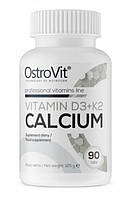 Витамины OstroVit Vitamin D3 + K2 Calcium 90 таблеток