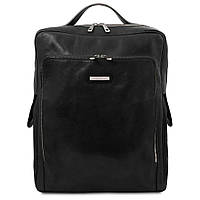 Кожаный рюкзак для ноутбука большого размера Bangkok Tuscany TL141987 (Черный)
