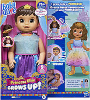 Лялька Принцеса Еллі Бебі Елайф Хасбро Baby Alive Princess Ellie Grows Up! F5237 Hasbro Оригінал MyDoll.com.ua