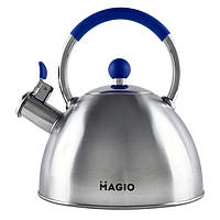 Чайник зі свистком Magio MG-1190, гарний чайник зі свистком, металевий чайник з BH-908 нержавіючої сталі
