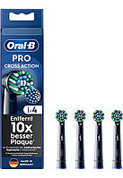 Oral-B PRO Cross Action Black 4 шт Сменные насадки для электроощетки черные