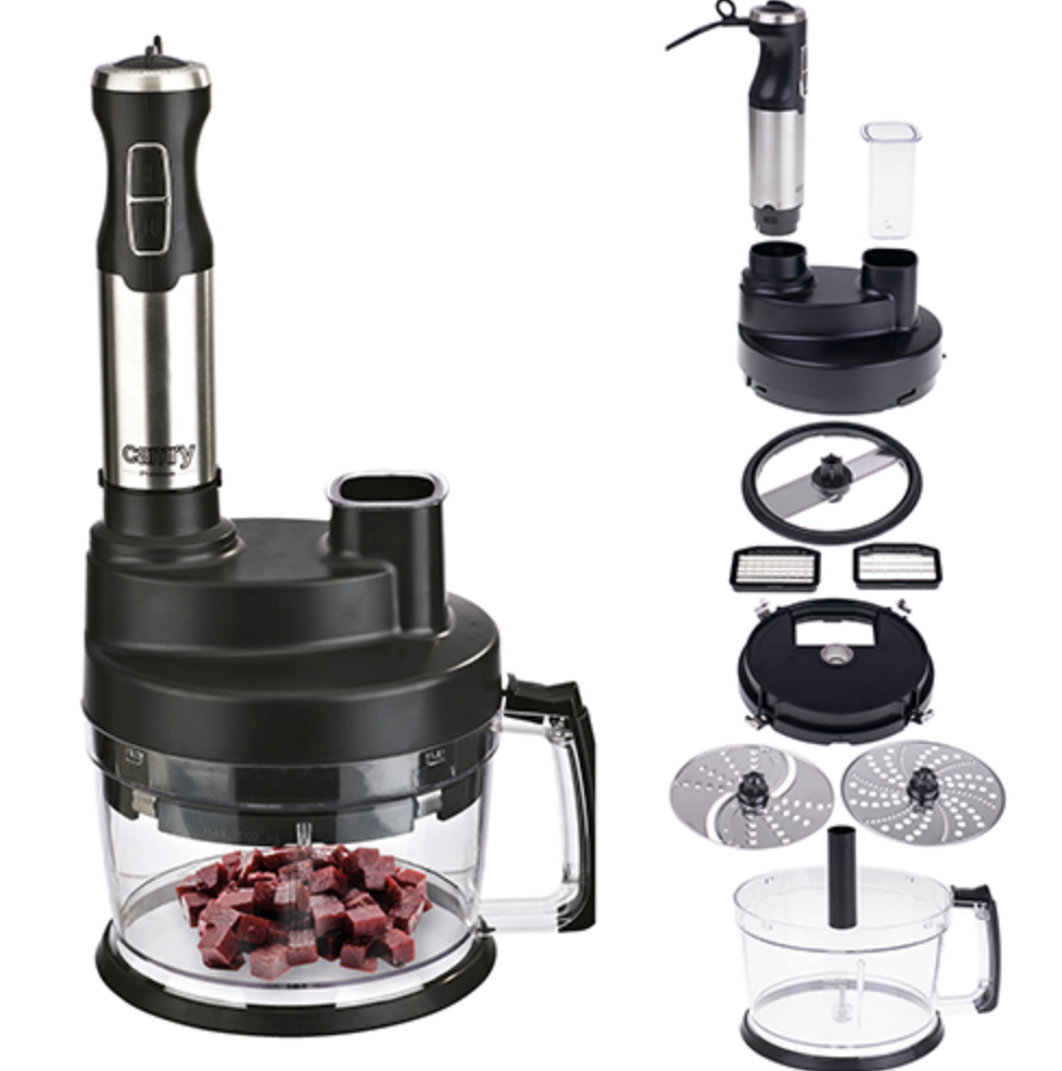 Ручний багатофункціональний блендер Camry CR 4623 - мульти блендер 1600 Вт з подрібнювачем, фото 1