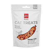 Лакомство для кошек WAUDOG TREATS Куриные кубики 0,8х0,8см, 100 гр