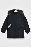 Куртка детская зимняя для мальчика черного цвета Уценка 172340M