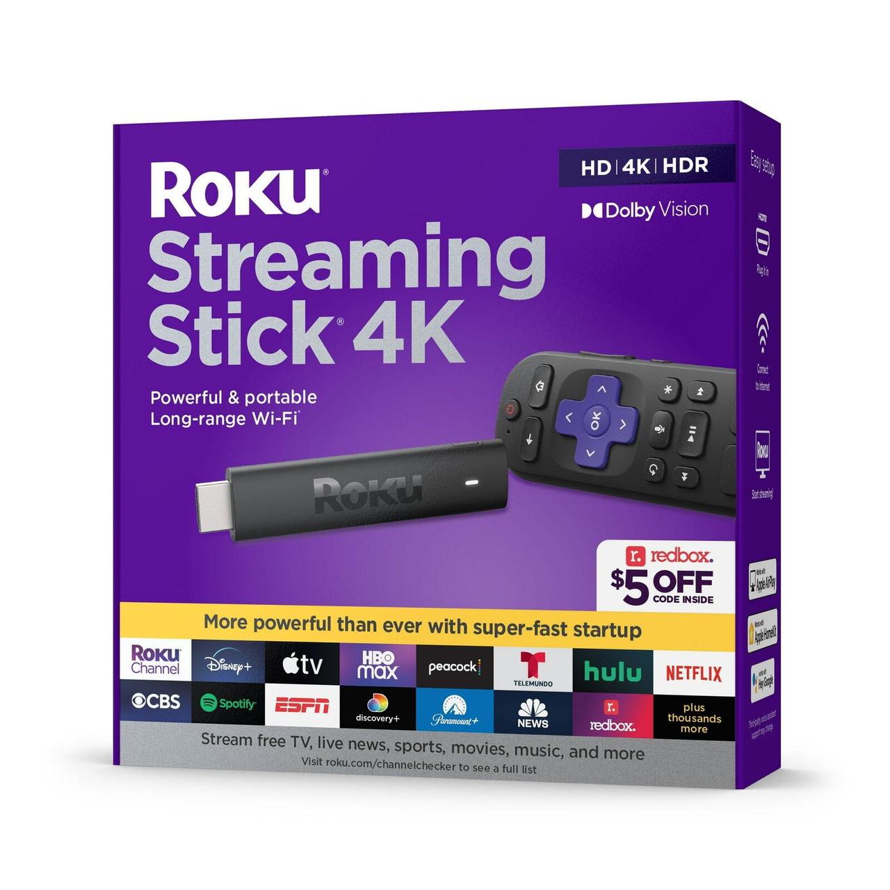 Смарт приставка до телевізора Roku Streaming Stick 4K