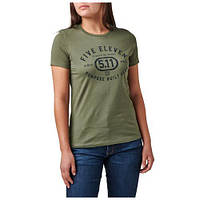 Женская футболка с рисунком 5.11 Tactical Women's Purpose Crest 5.11 Tactical Military Green L (Зеленый)