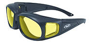 Тактические очки защитные с уплотнителем Global Vision Outfitter (yellow) Anti-Fog, желтые