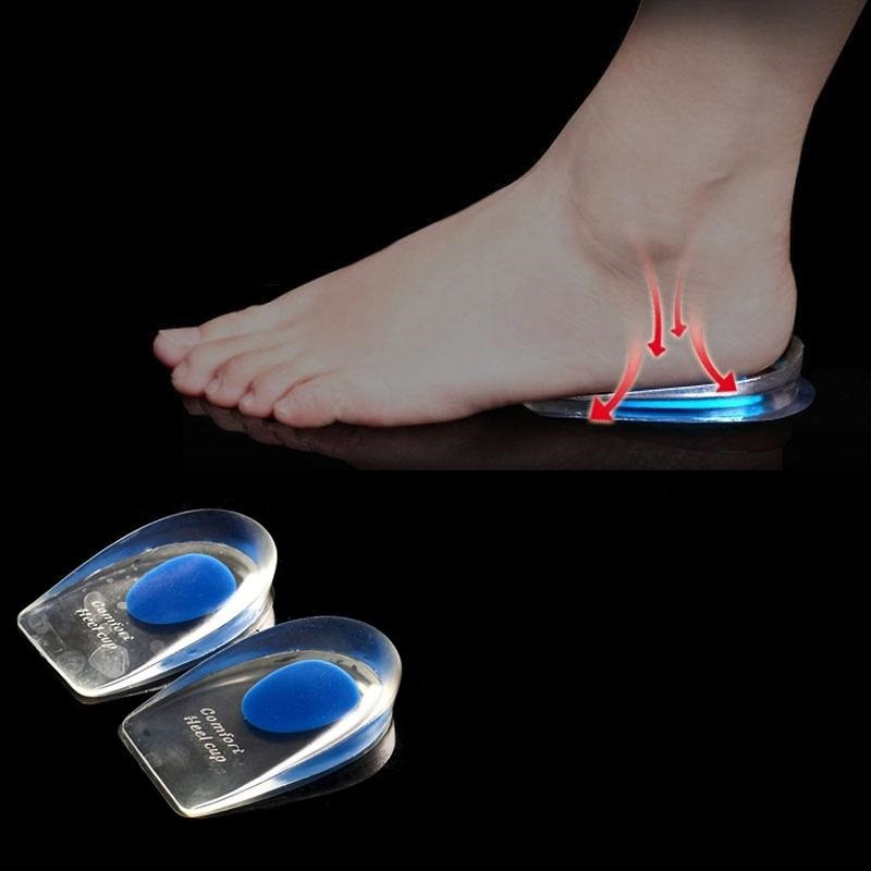 Силіконова подушка-устілка під п'яту. Синя