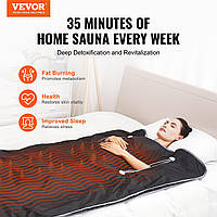 VEVOR 520W инфракрасная сауна одеяло 1900x900mm сауна одеяло 1-6 уровней (35°C-85°C) инфракрасное одеяло 40
