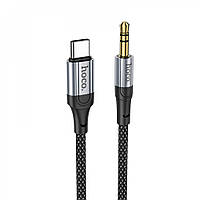 Кабель Aux to USB C (1m) Hoco UPA26 Black от магазина style & step