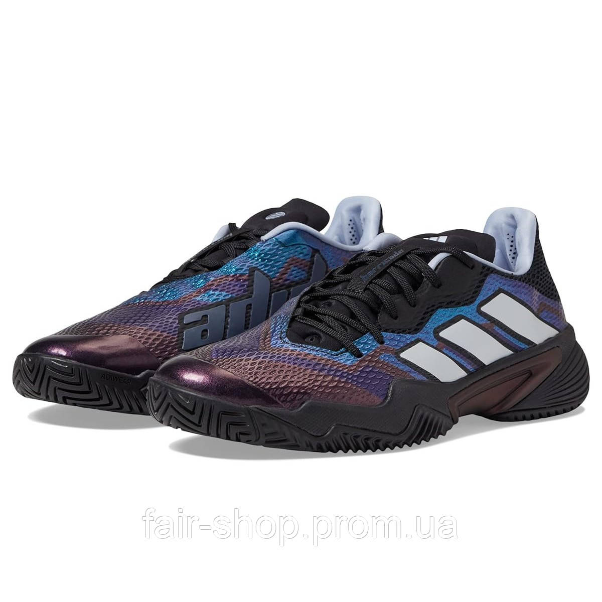 Кросівки для тенісу Adidas Barricade Black/White/Blue Dawn, оригінал. Доставка від 14 днів