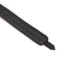 Шкіряний нашийник з повідцем Liebe Seele Wine Red Collar and Leash, 3 кільця для кріплення, фото 7