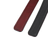 Фіксатори для стегон Liebe Seele Wine Red Thigh Cuffs L Size, натуральна шкіра, фото 5