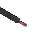 Шкіряний нашийник з повідцем Liebe Seele Wine Red Curved Collar, замок-сердечко, фото 6