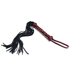 Флогер Liebe Seele Wine Red Studded Flogger, натуральна шкіра 777store.com.ua