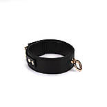 Нашийник з повідцем Liebe Seele Black Organosilicon Collar with Leash, екошкіра, фото 4