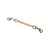 Наручники з ланцюжком Liebe Seele Black Organosilicon Wrist Cuff, екошкіра, фото 2