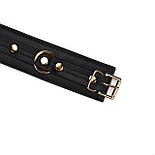 Наручники з ланцюжком Liebe Seele Black Organosilicon Wrist Cuff, екошкіра, фото 5