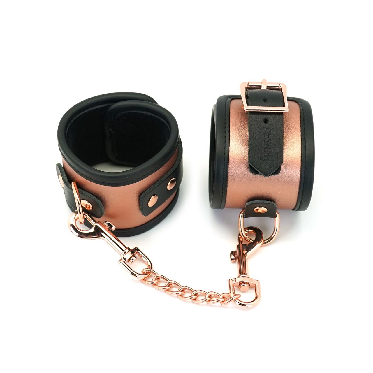 Наручники Liebe Seele Rose Gold Memory Wrist Cuff, натуральна шкіра, золото рожеве, фото 1