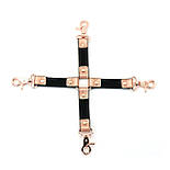 Хрестовина для фіксації Liebe Seele Rose Gold Memory Hog Tie, натуральна шкіра, рожеве золото, фото 2