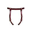 Шкіряні труси для страпону Liebe Seele Wine Red Strap on Harness, універсальний розмір, фото 4