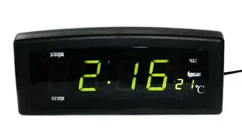 Настільний світлодіодний годинник Caixing CX-818 Годинник із зеленим підсвічуванням